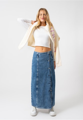 Gonna 'Aspen' di OH APRIL in blu