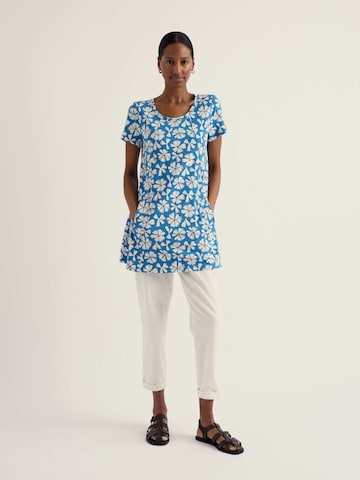Tricou 'Screenprint' de la Seasalt Cornwall pe albastru