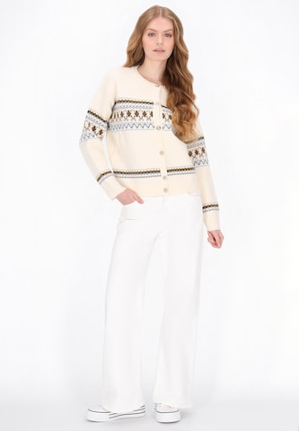 Cardigan DreiMaster Maritim en blanc