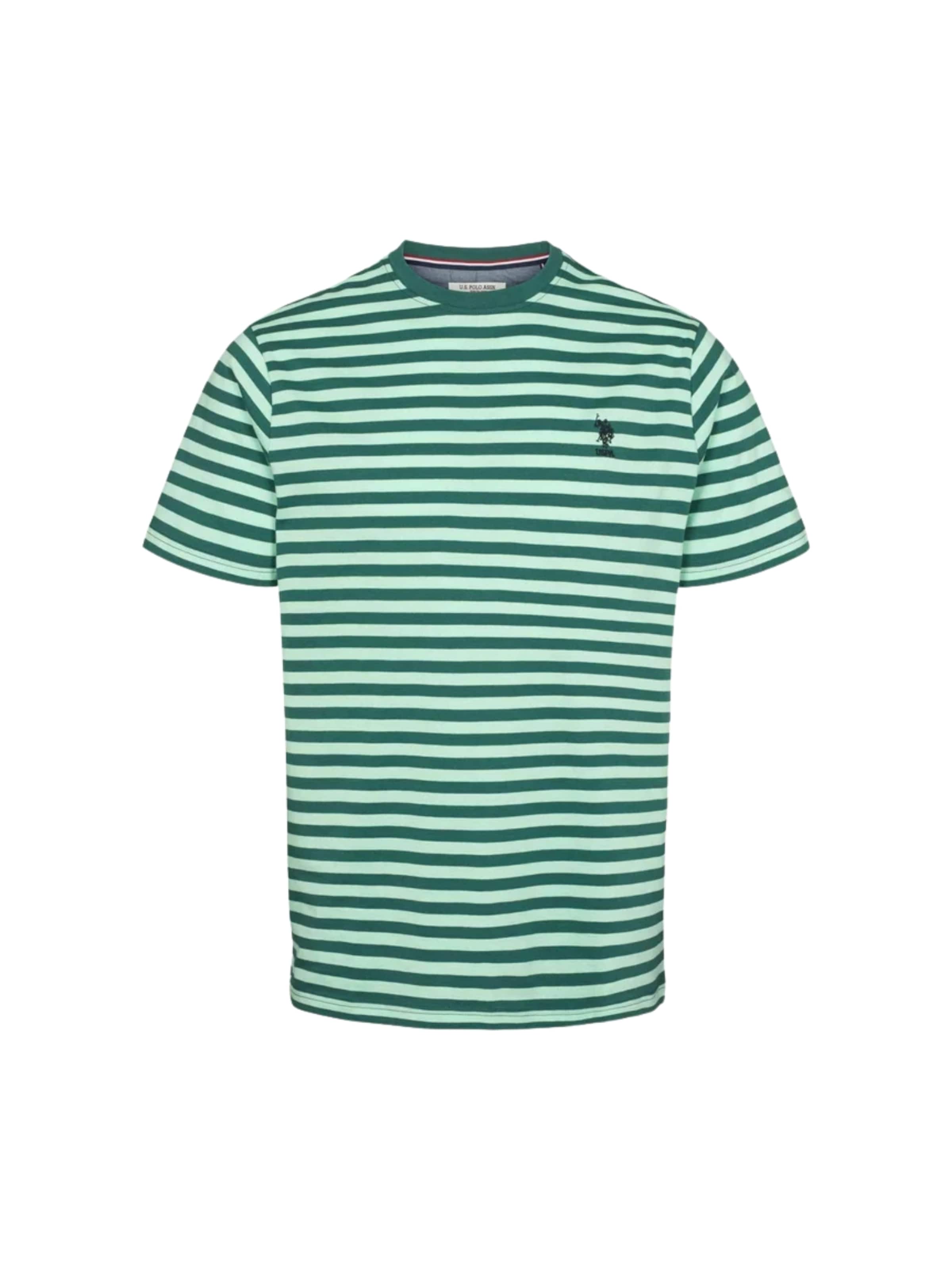 U.S. POLO ASSN. Regular Fit Skjorte ' Calle T-shirt ' i grøn: forside