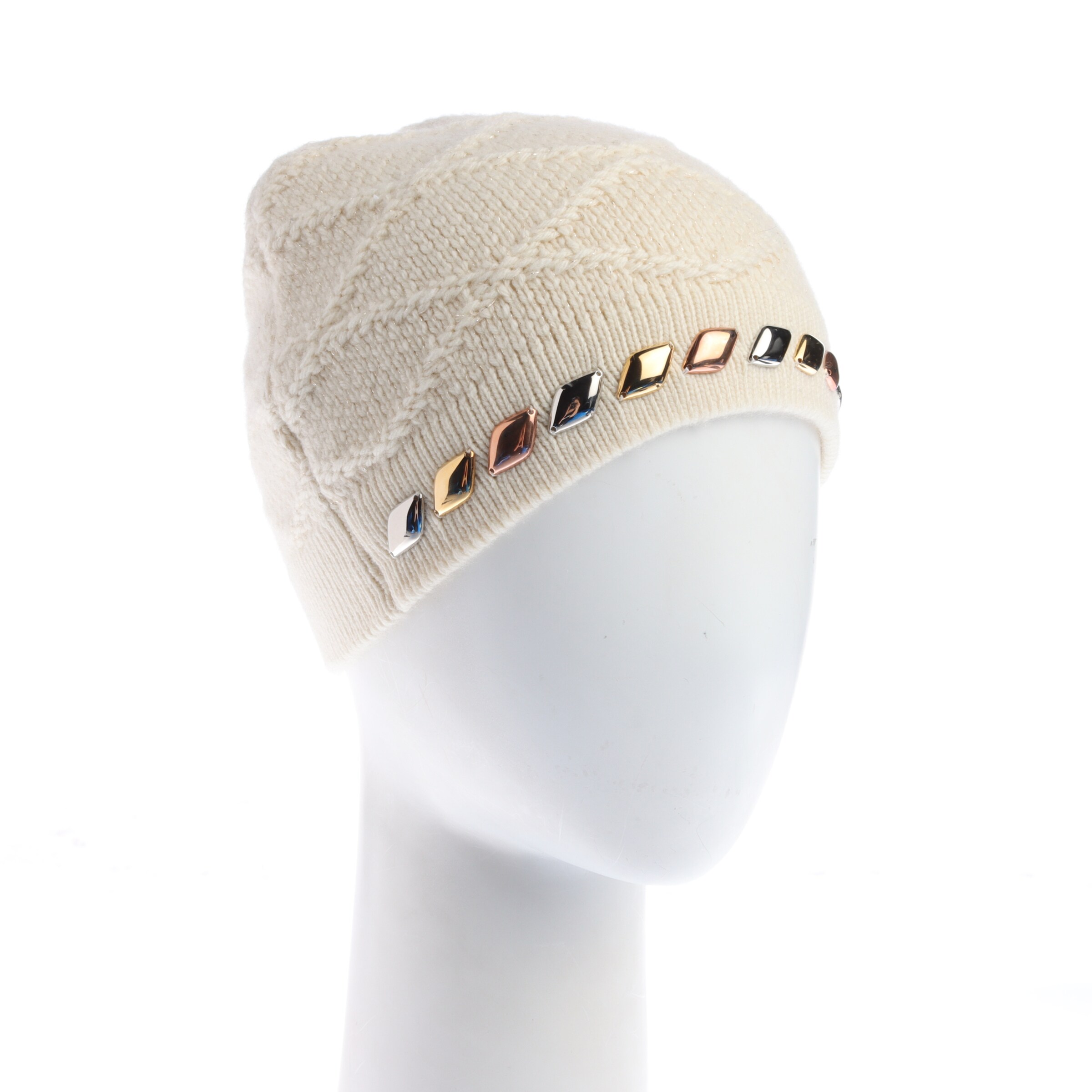 Louis Vuitton Mütze XS in Weiß: Vorderseite