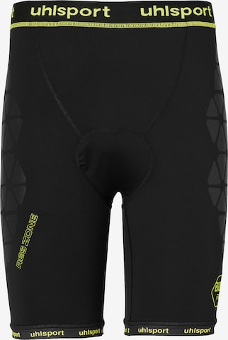 UHLSPORT Workout Pants in Black: front