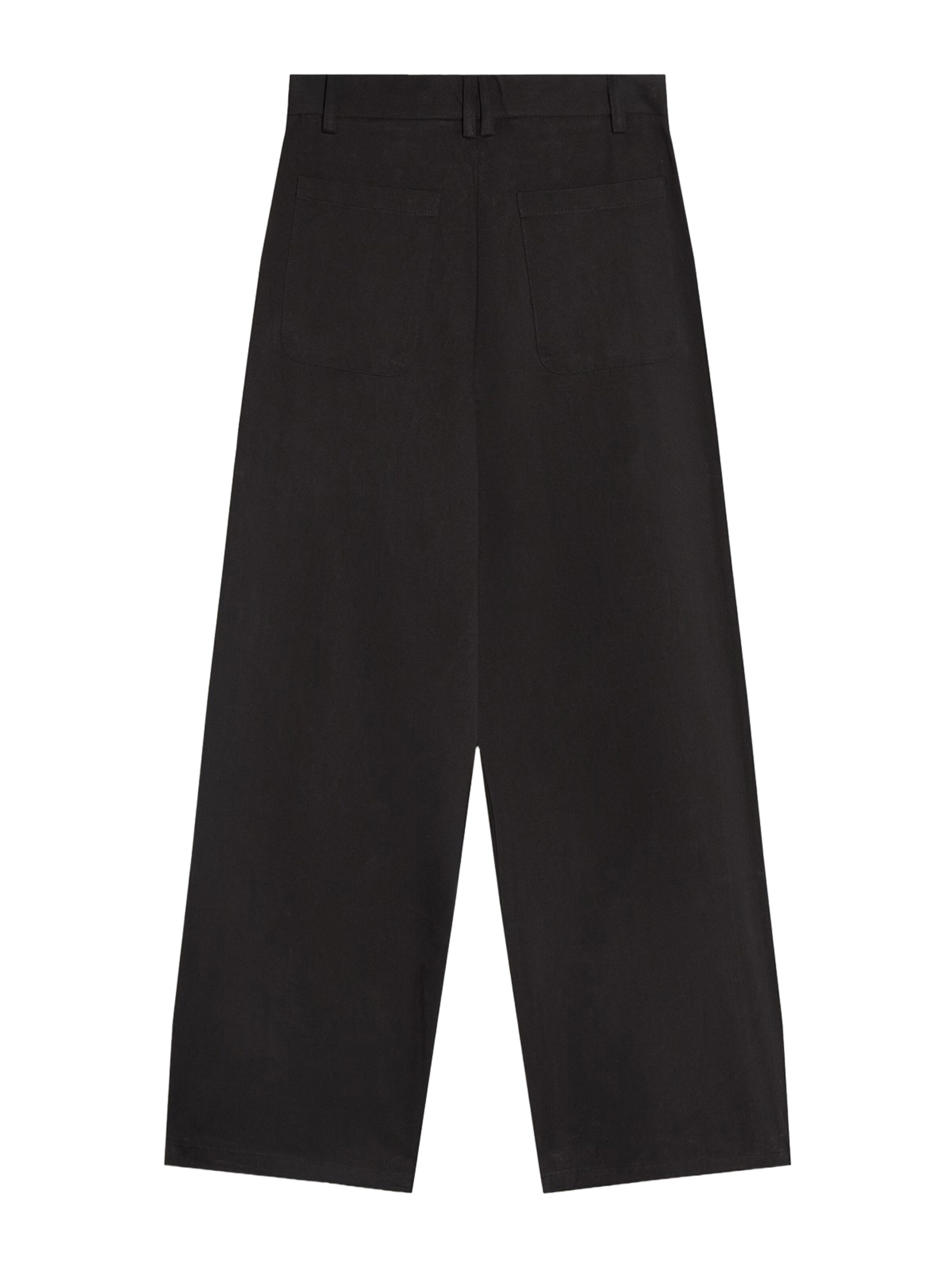 Baggy Pantalon à pince Bershka en noir
