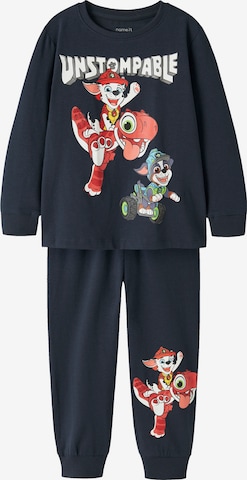 NAME IT Yöpuku 'NMMJALMER PAW' värissä sininen: etupuoli