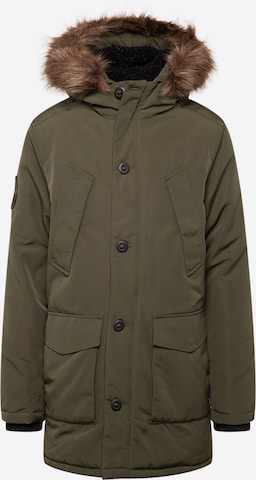 Superdry - Parka de inverno 'Everest' em verde: frente