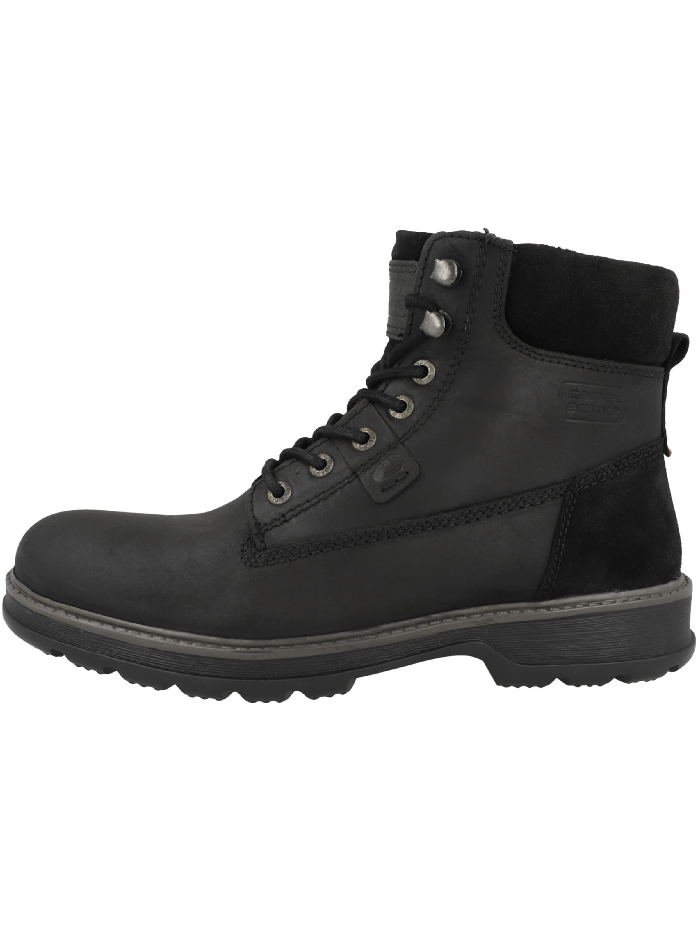 Boots stringati 'Resist' di CAMEL ACTIVE in nero: frontale