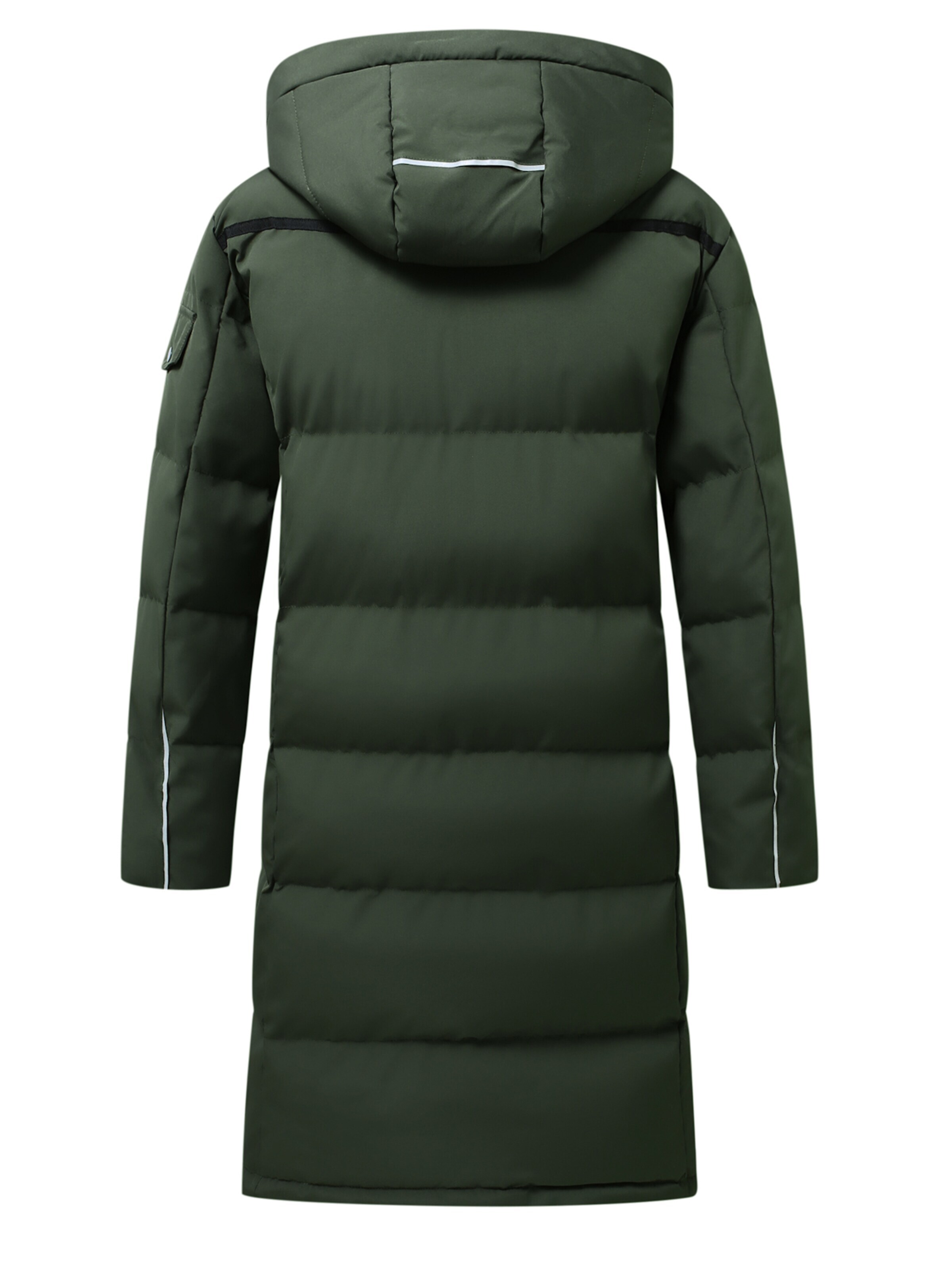 ALLTHEMEN Winter Coat 'Flaum' in Green
