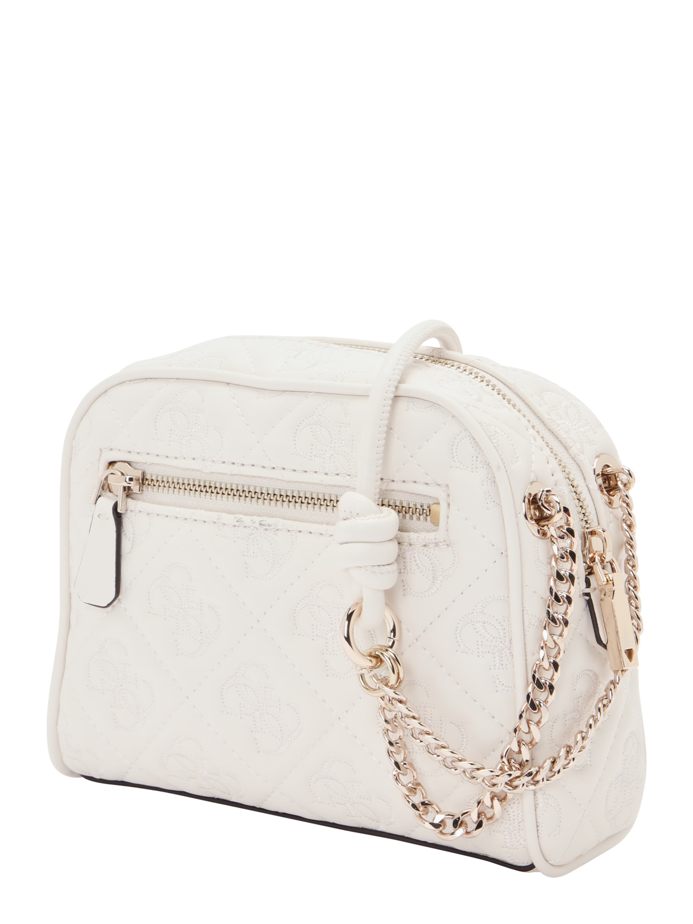 GUESS Umhängetasche 'ADELASIA CAMERA CROSSBODY' in Weiß