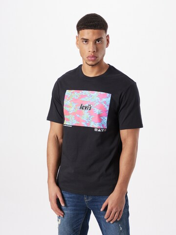 T-Shirt LEVI'S ® en noir : devant