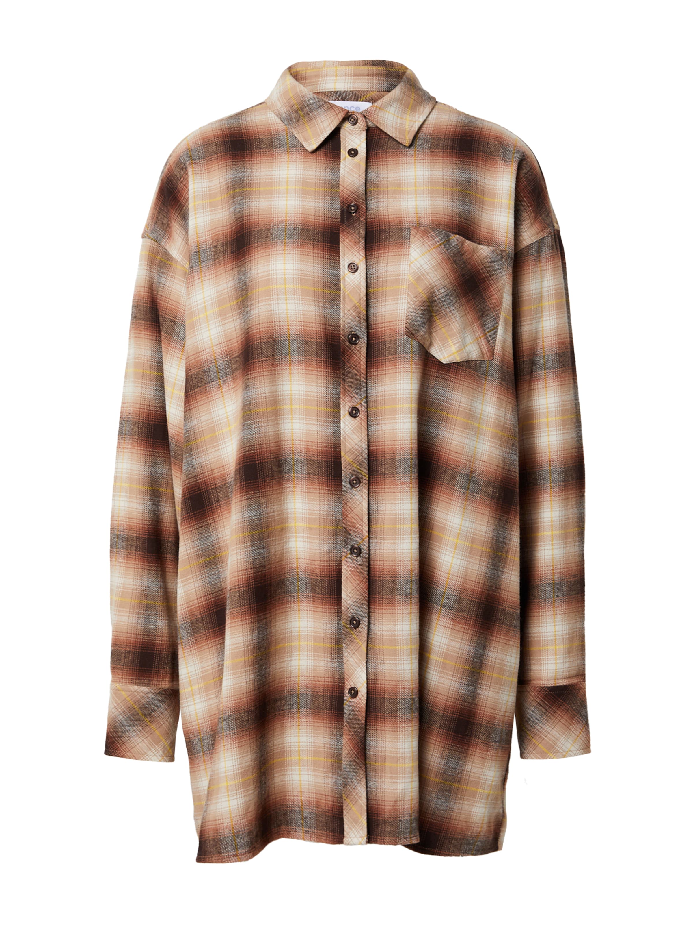 florence by mills exclusive for ABOUT YOU Μπλουζοφόρεμα 'Stella' σε μπεζ / καφέ / κίτρινο / λευκό, Άποψη προϊόντος