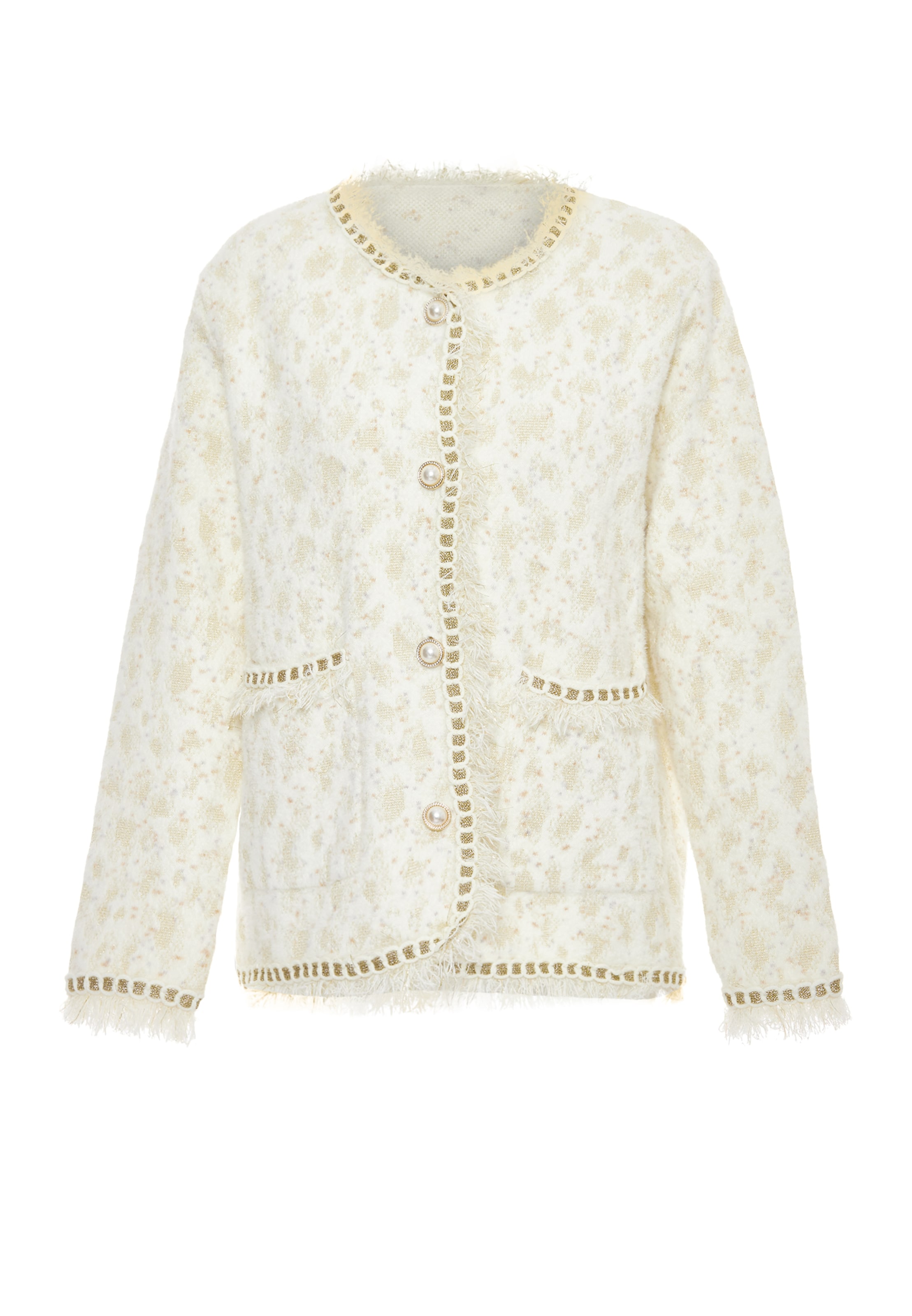 ALARY Strickjacke in Weiß: Vorderseite