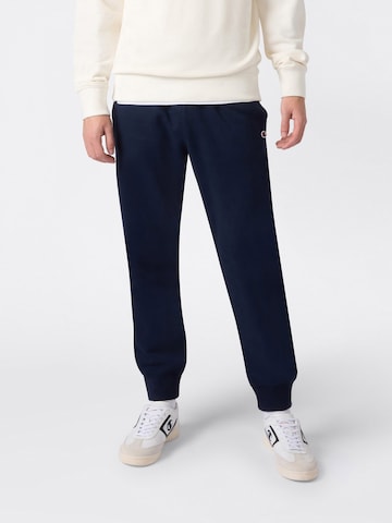 Tapered Pantaloni de la Champion Authentic Athletic Apparel pe albastru: față