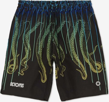 Octopus Board Shorts in Black: front