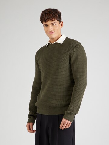 SELECTED HOMME Trui 'SLHTheo' in Groen: voorkant