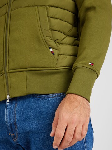 TOMMY HILFIGER Кофта на молнии в Зеленый