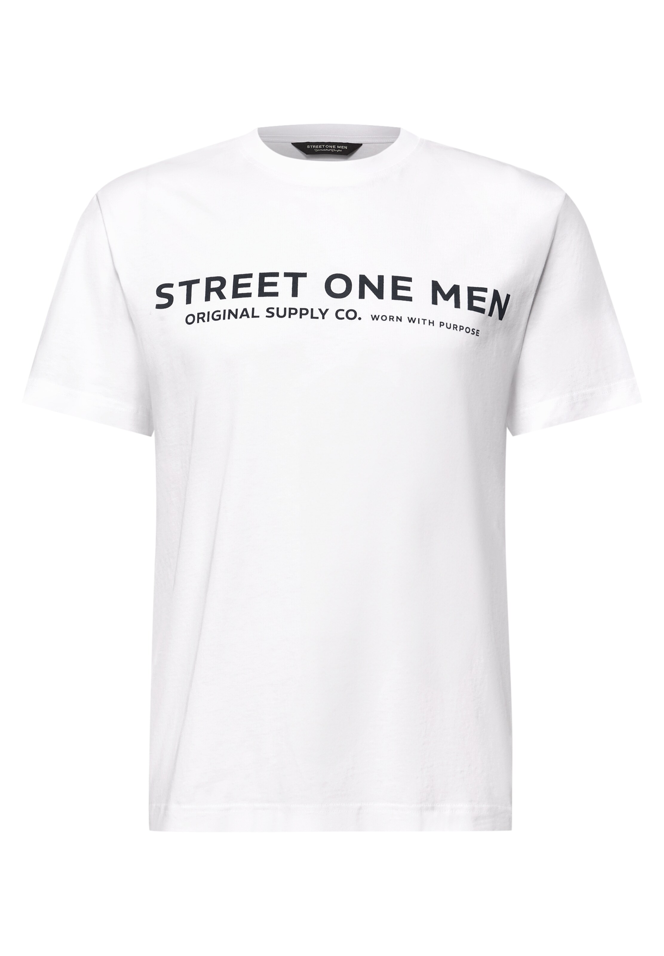 Street One MEN T-Shirt in Weiß: Vorderseite