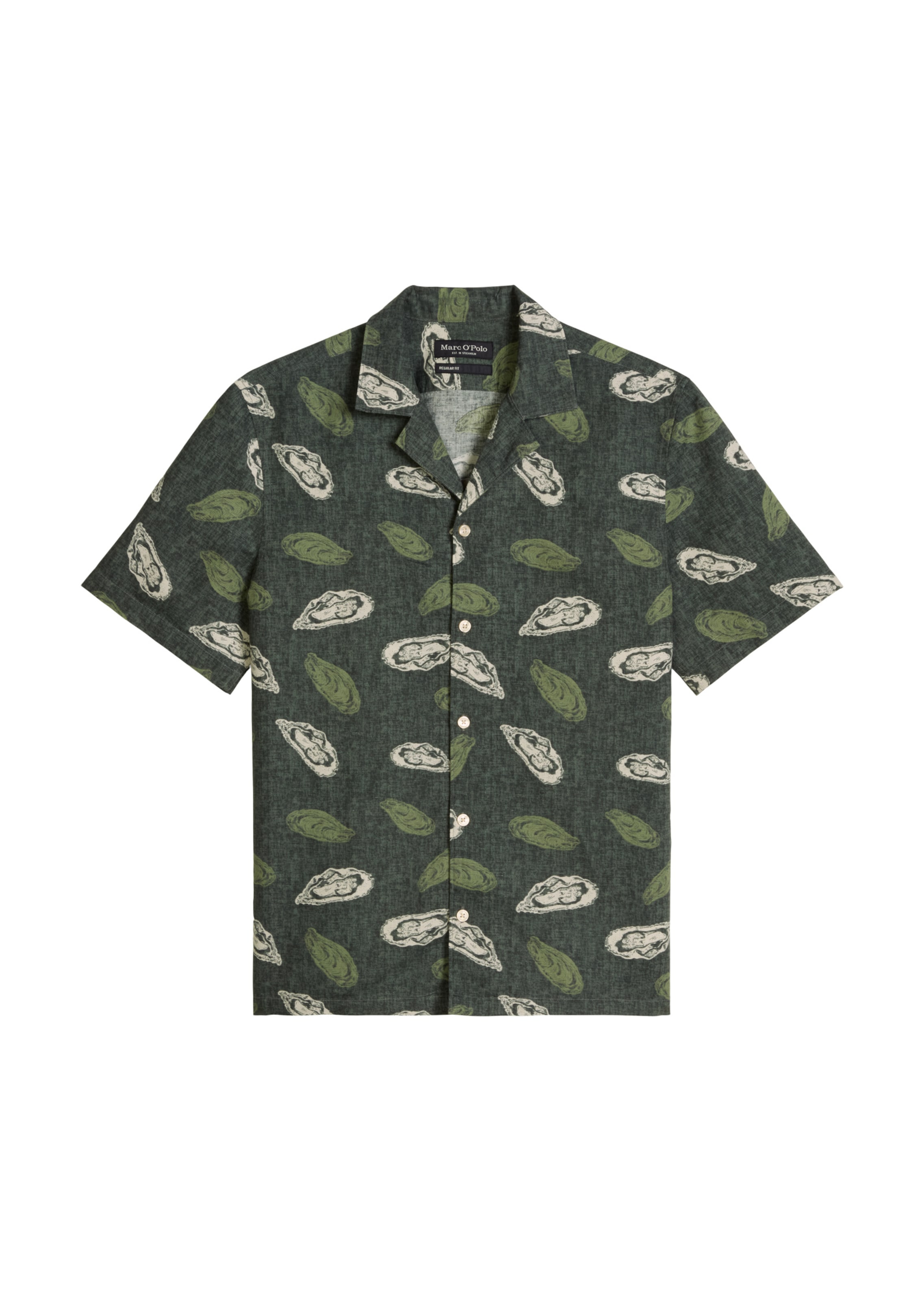 Marc O'Polo Regular fit Button Up Shirt in Green: front
