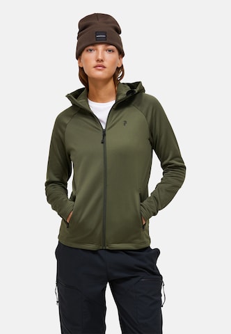 PEAK PERFORMANCE Sportjas in Groen: voorkant