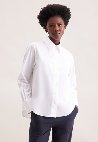 SEIDENSTICKER Blouse in Wit: voorkant