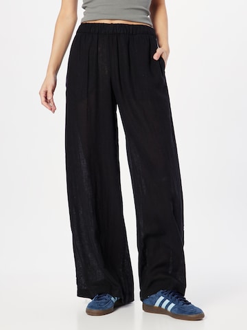 WEEKDAY Wide leg Pants 'Freya' in Black: front