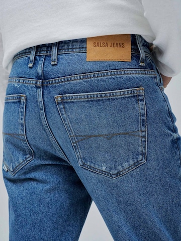 Coupe slim Jean Salsa Jeans en bleu