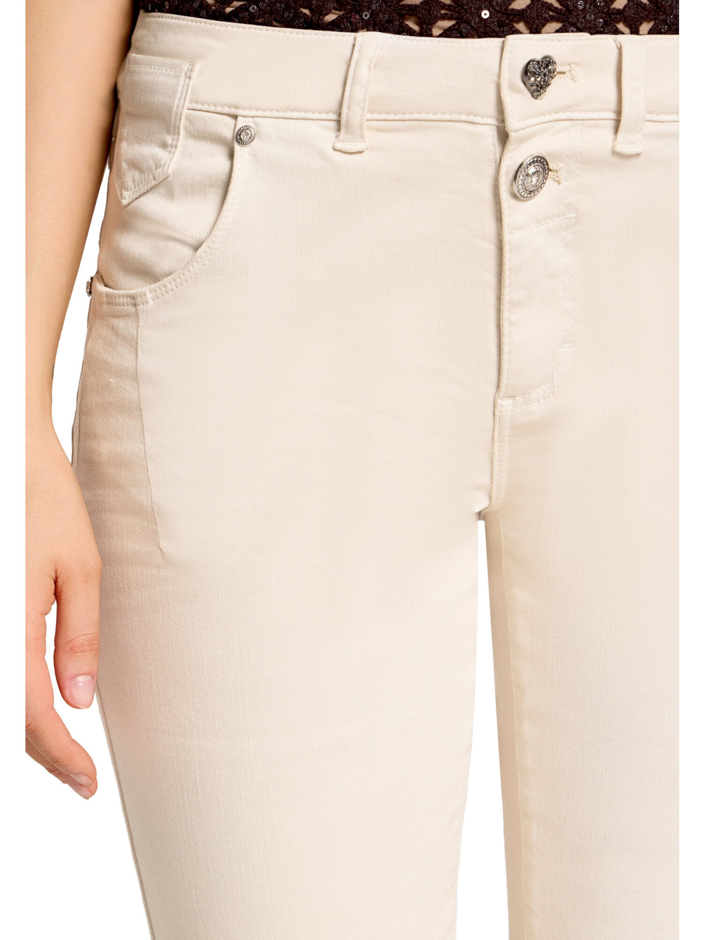 Skinny Pantalon Cartoon en beige