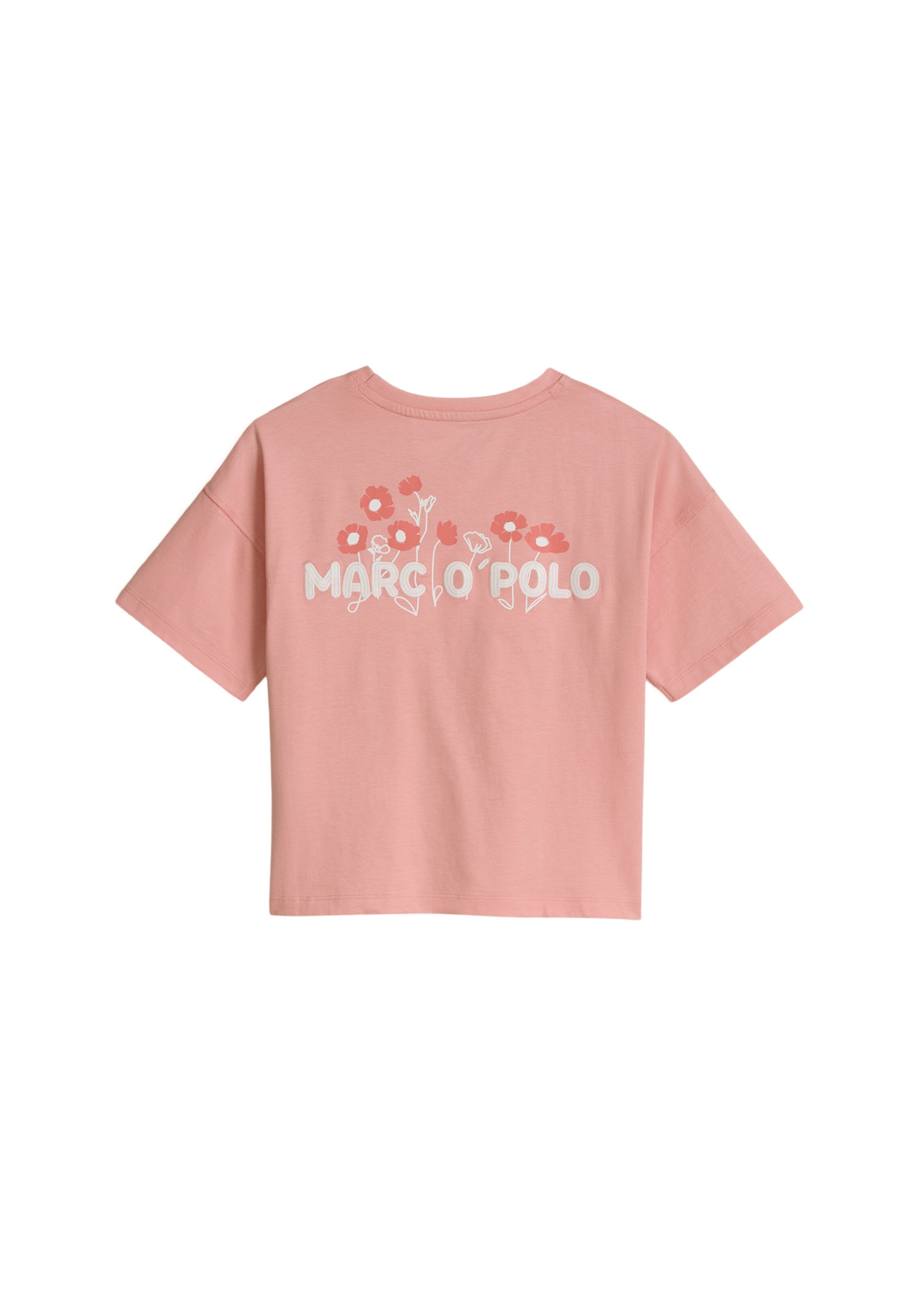 Marc O'Polo Shirt ' mit Logostickerei auf beiden Seiten ' in Red