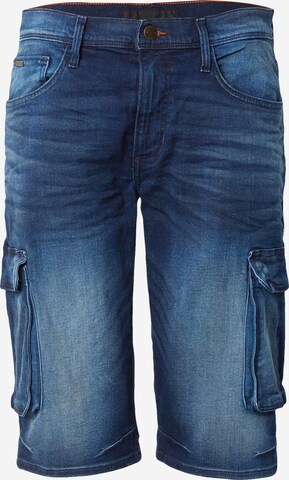Jeans cargo BLEND en bleu : devant