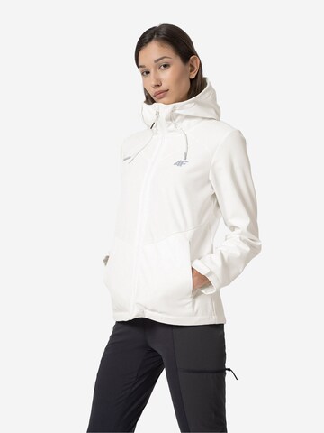 4F Athletic Jacket in White: front