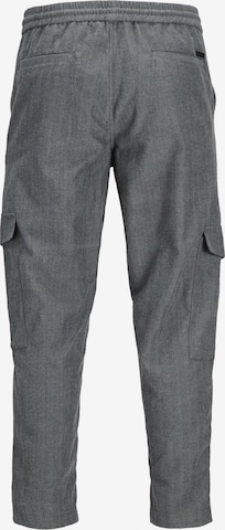 JACK & JONES Tapered Cargobroek 'Bill Beau' in Grijs