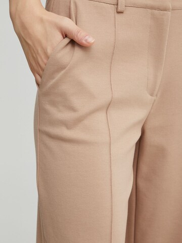 ICHI Wide leg Pantalon 'IHKATE' in Beige