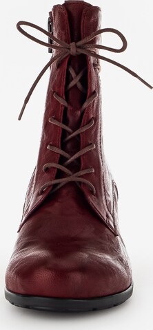 GABOR Lace-Up Boots in Red