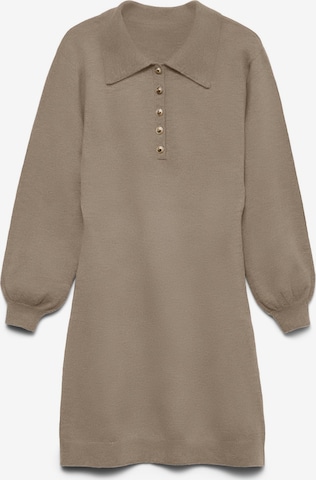 Robes en maille VERO MODA en argent : devant