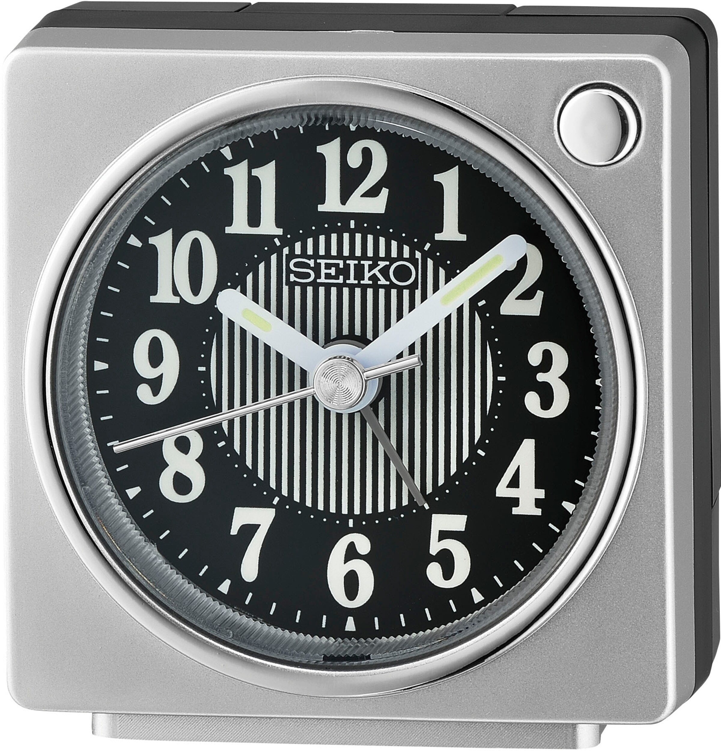 SEIKO Quarzwecker in Schwarz: Vorderseite