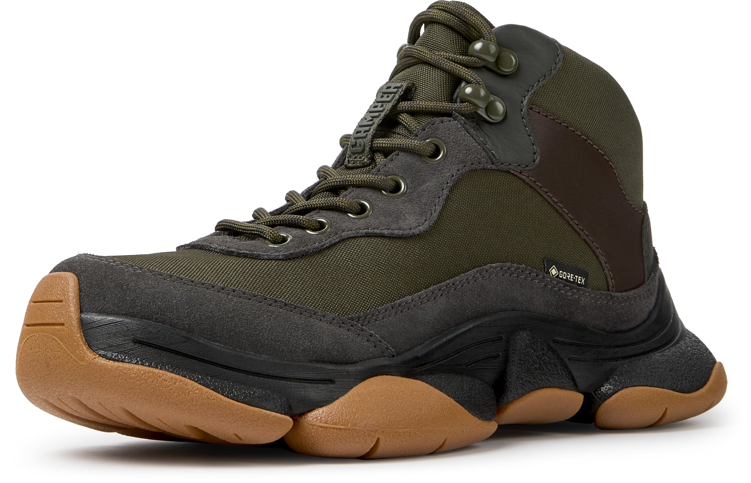 Sneaker alta ' Karst 2 ' di CAMPER in verde: frontale
