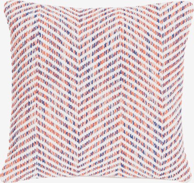 Linen & More Kissen 'Melange Zigzag' in blau / pink / weiß, Produktansicht