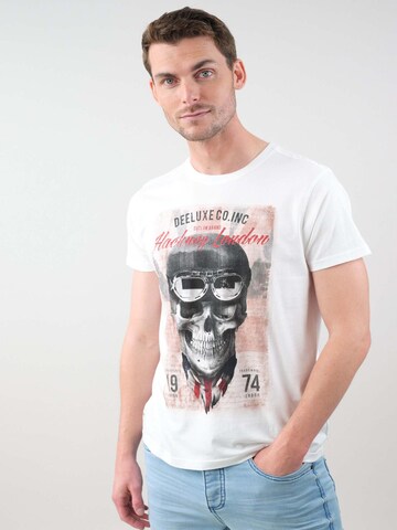 T-Shirt 'Clem' Deeluxe en blanc