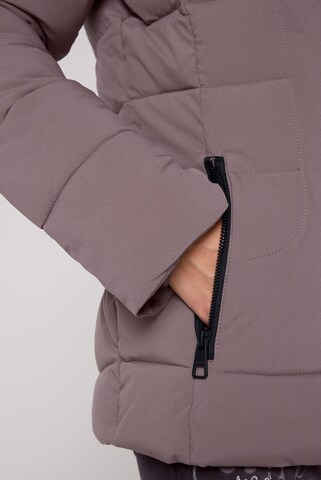 Soccx Puffer-Jacke mit abtrennbarer Kapuze in Braun
