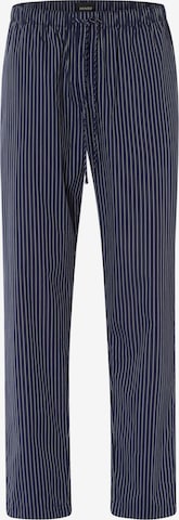 Hanro Pajama Pants ' Night & Day ' in Blue: front