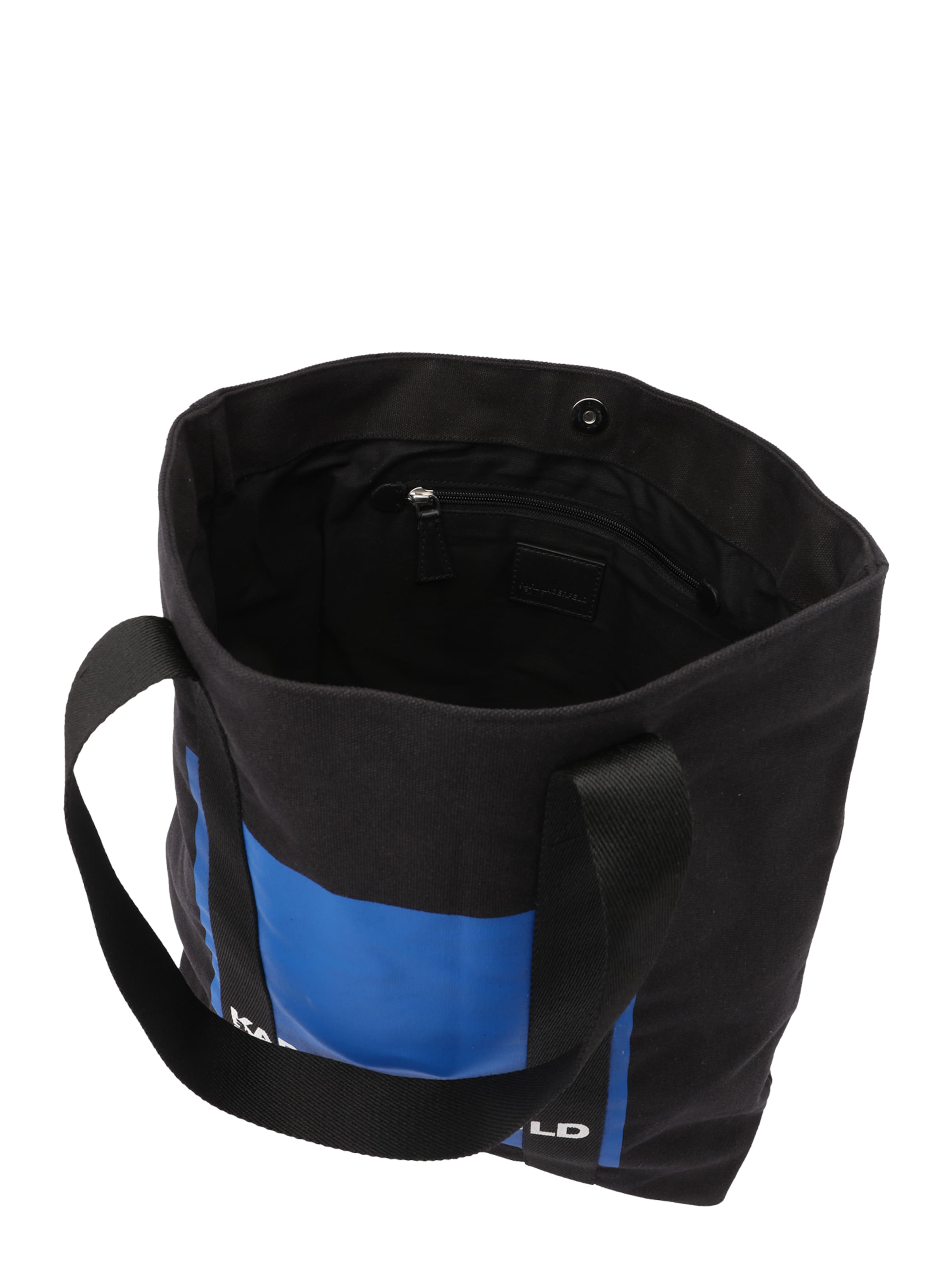 KARL LAGERFELD JEANS Shopper táska 'Box Logo Canvas' - fekete