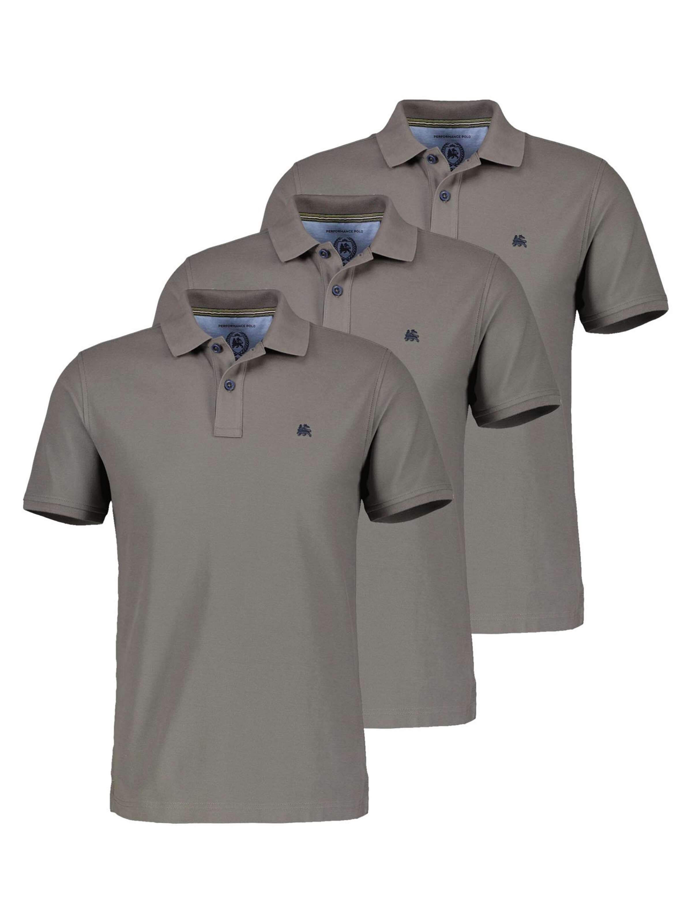 LERROS Shirt 'Basic' in Grijs: voorkant