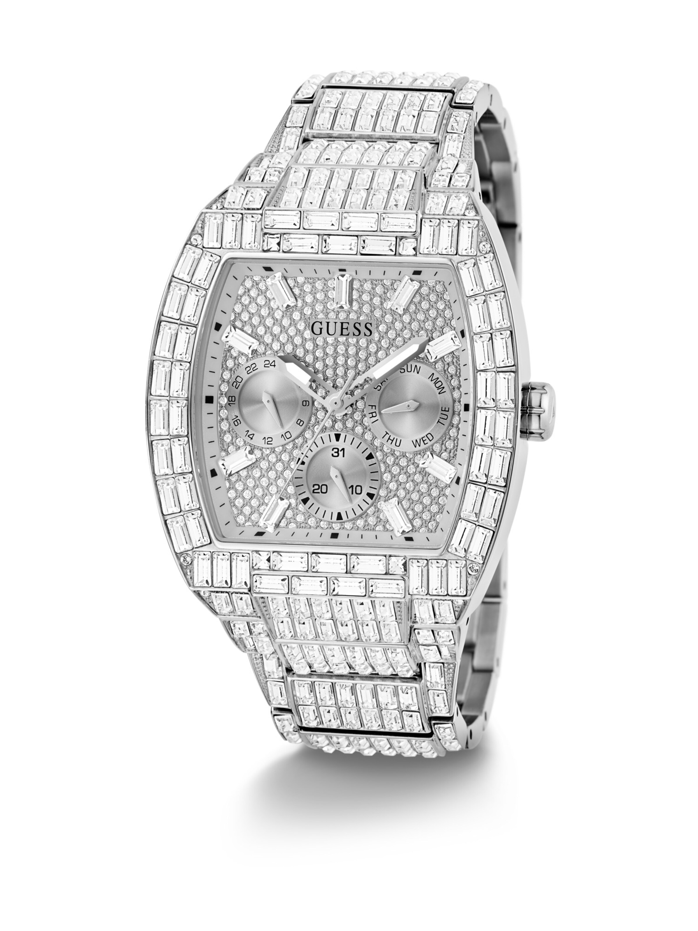 GUESS Uhr 'Phoenix' in Silber