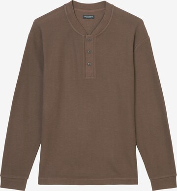 Marc O'Polo Shirt in Bruin: voorkant