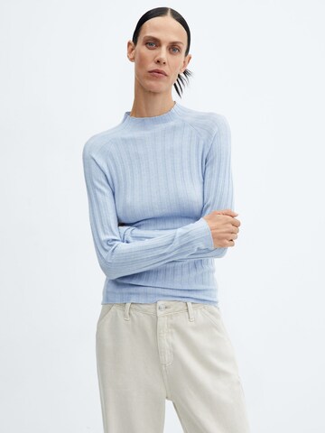 MANGO Sweater 'FLURRIES' in Blue: front