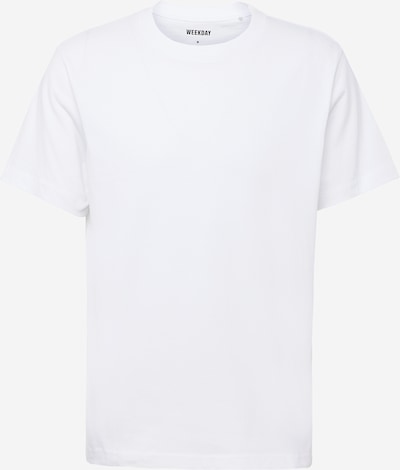 WEEKDAY T-Shirt en blanc, Vue avec produit