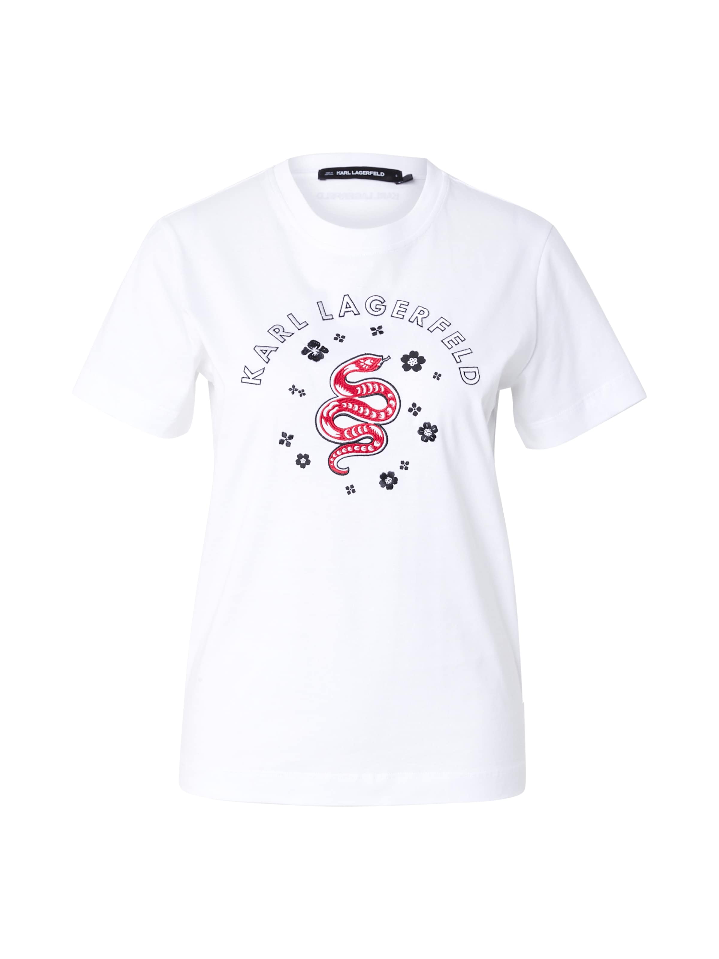 Karl Lagerfeld Tričko 'LNY' – bílá: přední strana