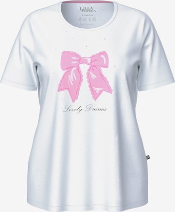 Ulla Popken Schlafshirt in Weiß: Vorderseite