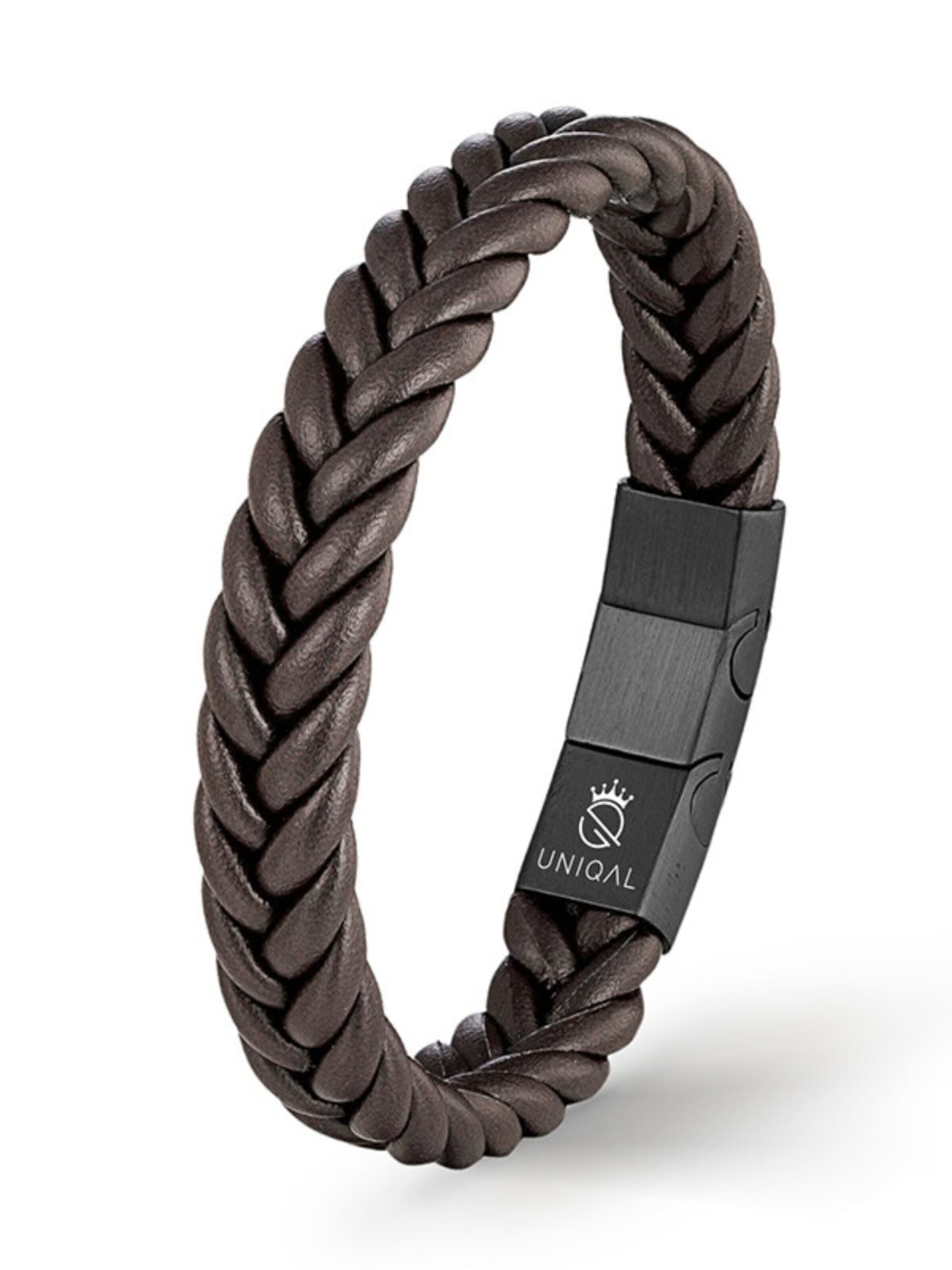 UNIQAL Rannekoru 'BRAID' värissä ruskea: etupuoli