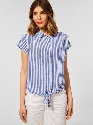 STREET ONE Blouse in Blauw: voorkant