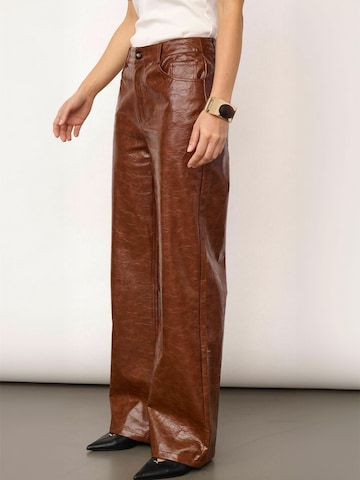 Regular Pantalon ' RichaCC ' co'couture en marron